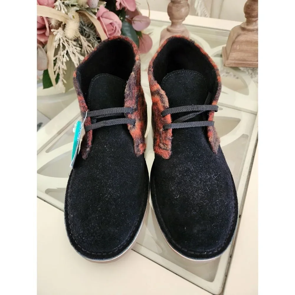 Clarks Bushacre 3 Chukka Boots Wool Suede Men's Mid Top Shoes‎ AZTEC Size 11 M